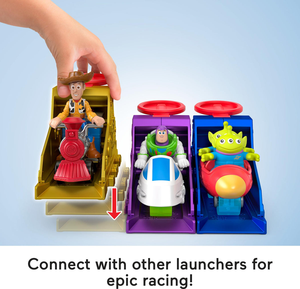 Fisher-Price Imaginext Toy Story Launcher Set with Woody & Vehicle