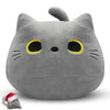 LSYDCARM Gray Cat Plush Pillows Toys, 12inch Kawaii Gray Cat Stuffed Animals Plush Toys, Cute Soft Cat Plushie Stuffed Kitten for Birthday Valentines