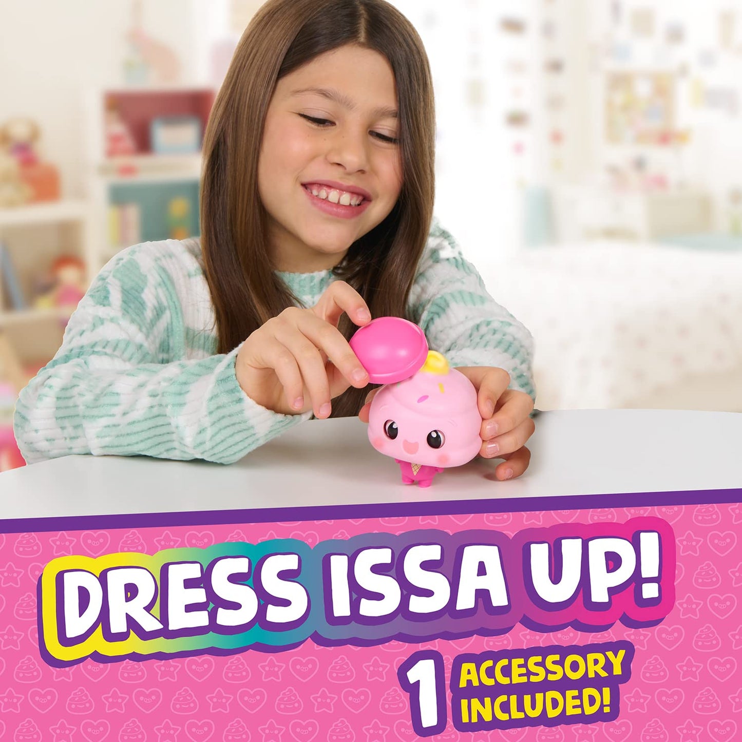 My Squishy Little Ice Cream - Interactive Doll Collectible with Accessories - ISSA