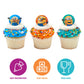 DecoPac Minions Cupcake Rings, 24 Despicable Me™ Cupcake Decorations, Phil, Carl and Bob - 24 Pack