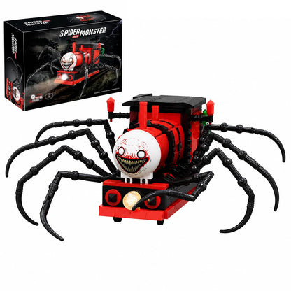 JYLWSMHU Spider Train Building Block Sets Horror Game Monster Model Adult Teena Fans Collector Home Office Decor Christmas Halloween Birthday Gift 649