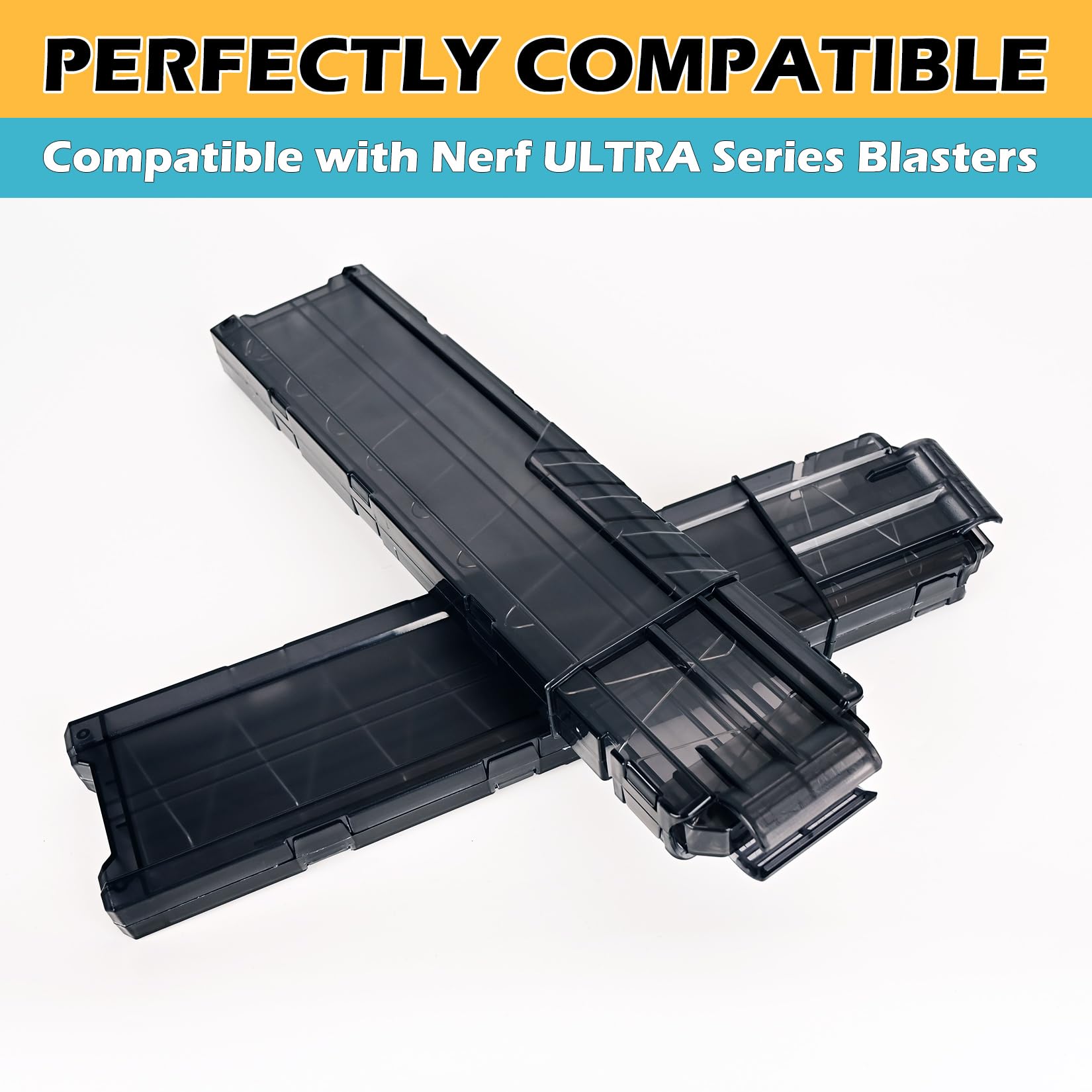 lififun Ultra Magazine, 18-Dart Magazine Dart Clips for Nerf Ultra 2 PCS Black
