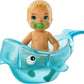 Barbie Skipper Babysitters Inc. Feeding and Bath-Time Playset with Color-Change Baby Doll, Bathtub, Popsicle Sponge and Bath-Time Accessories