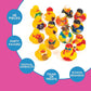 Fun Express Sports Rubber Duckies Assortment - Toys - 48 Pieces - Red