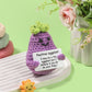 BFYCHYC Handmade Emotional Funny Eggplant Gift, Creative Cute Wool Eggplant Doll with Positive Card, Crochet Gifts, Office and Home Decoration for