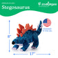 The Petting Zoo Stegosaurus Stuffed Animal Plushie, Gift for Kids, Dinosaur Animals, Blue Dinosaur Plush Toy 17 inches