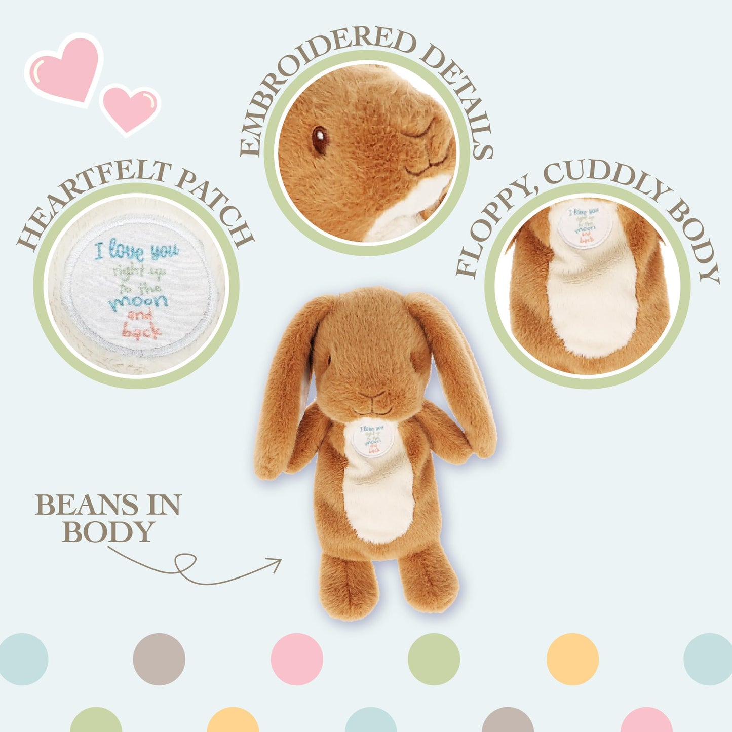 Kids Preferred Cuddle Pal - Guess How Much I Love You Bunny Plush 11 Inch - Stuffed Animal for Babies & Newborn - Baby’s First Plush Blankie