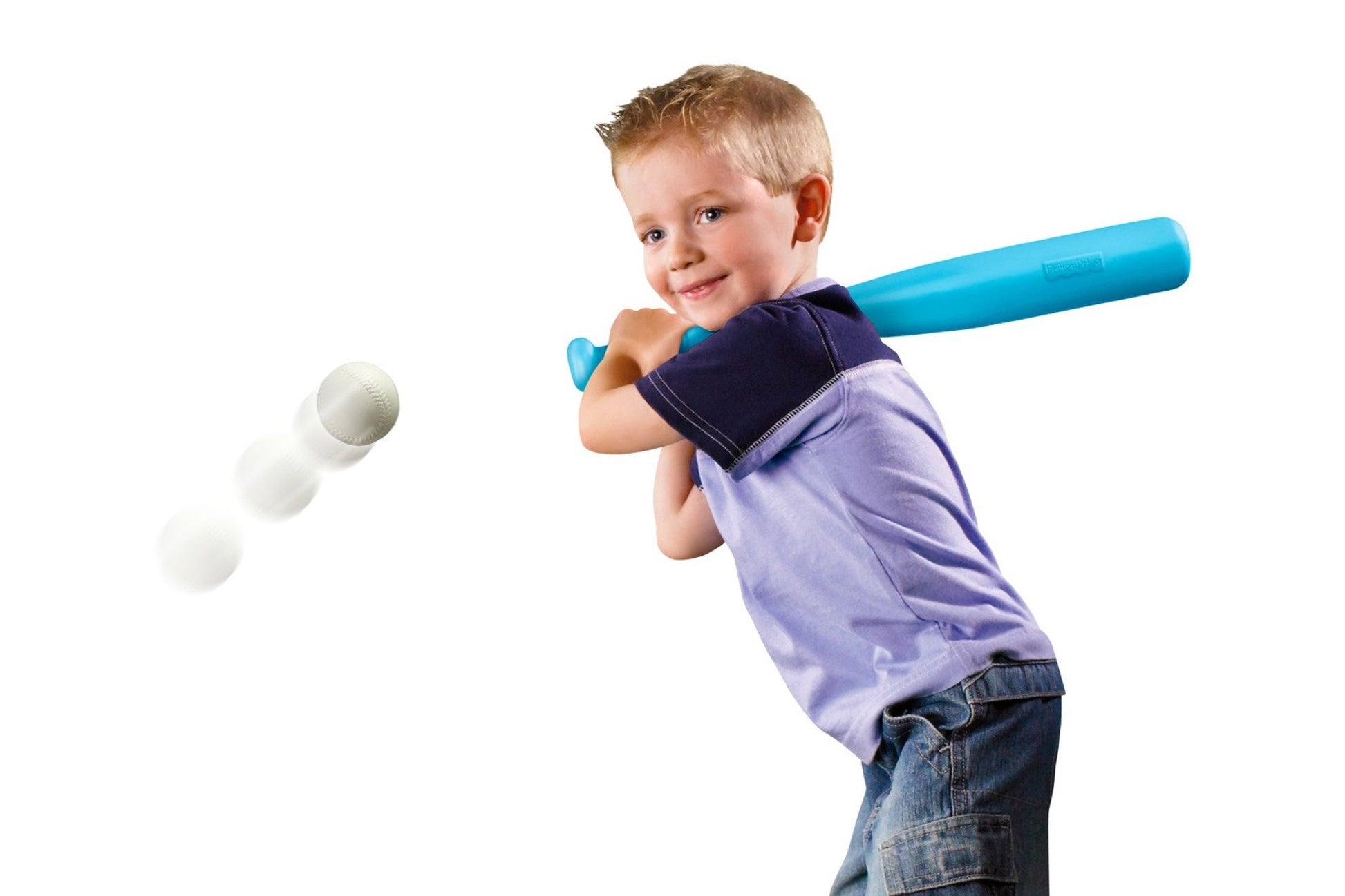 Fisher-Price Grow-to-Pro Triple Hit Baseball