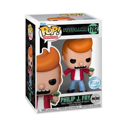 Funko Pop! TV: Meme - Fry - Futurama - Amazon Exclusive - Collectible Vinyl Figure - Gift Idea - Official Merchandise - Toys for Children and Adults