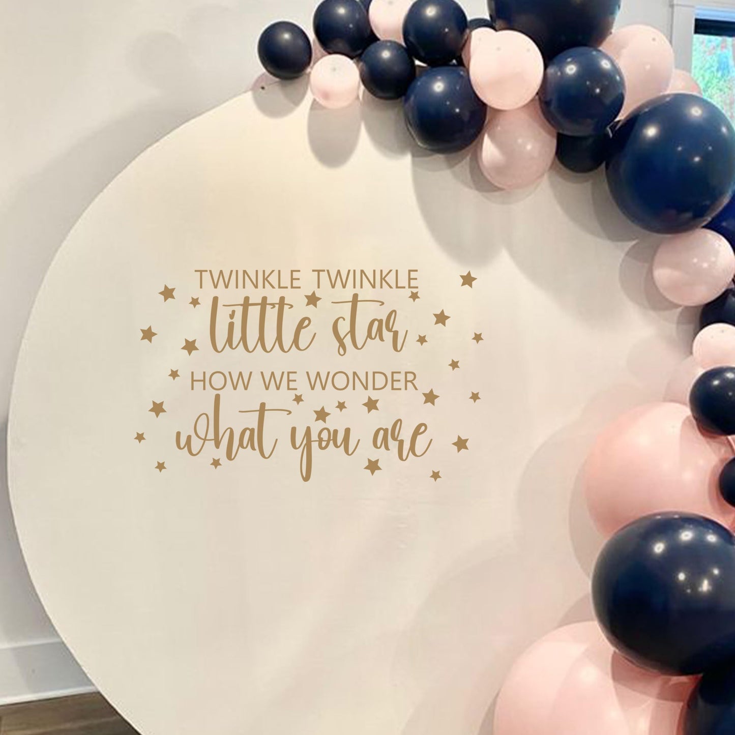 CANTLY Twinkle Twinkle Little Star How We Wonder What You are Wall Decal