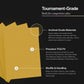 Curator® Tournament TCG Matte Sleeves - Standard Size (66x91mm) w/Black Backs - Non-PVC - “Honey” (Yellow) Palette Series - Compatible with Magic