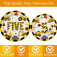 40 Pcs Construction 5th Birthday Party Paper Plates Dump Truck Five Years Old Disposable Paper Dinner Plates 4 Designs Tableware for Construction