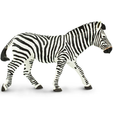 Safari Ltd. Zebra Figurine - Detailed 5.85" Plastic Model Figure - Fun Educational Toy for Boys, Girls & Kids Ages 1+