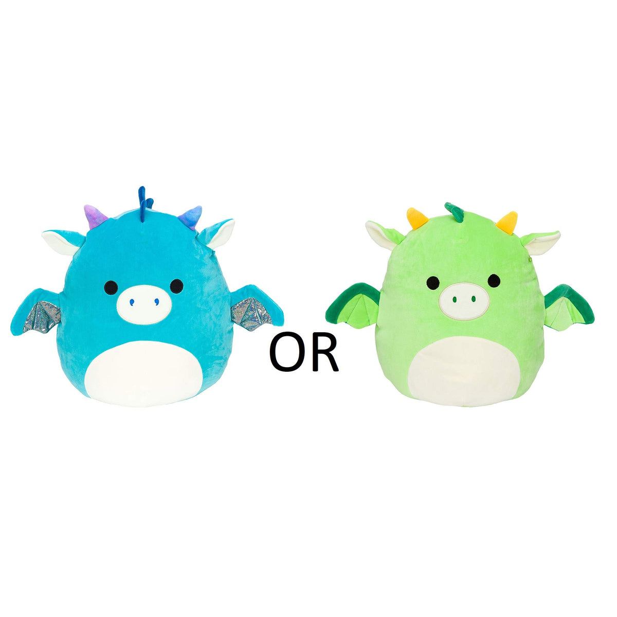 Squishmallows Official Kellytoy Plush 12" Dragon- ONE of Two Pictured Styles May Vary - Dexter or Tatiana