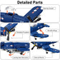 Vziimo WW2 Military Airplane Building Set, F4U Corsair Fighter Jet Models Kit, Aircraft Airplane Building Set for Teens Adults 14+ (562Pcs)