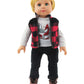 American Fashion World Boy’s Outdoorsy 3 Piece Vest and Pant Sets for 18-Inch Dolls | Premium Quality & Trendy Design