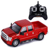 Liberty Imports RC F-350 Super Duty Toy Pickup Truck, Officially Licensed Full Function R/C Radio Remote Control Car Genuine 1:28 Scale Vehicle (Red)