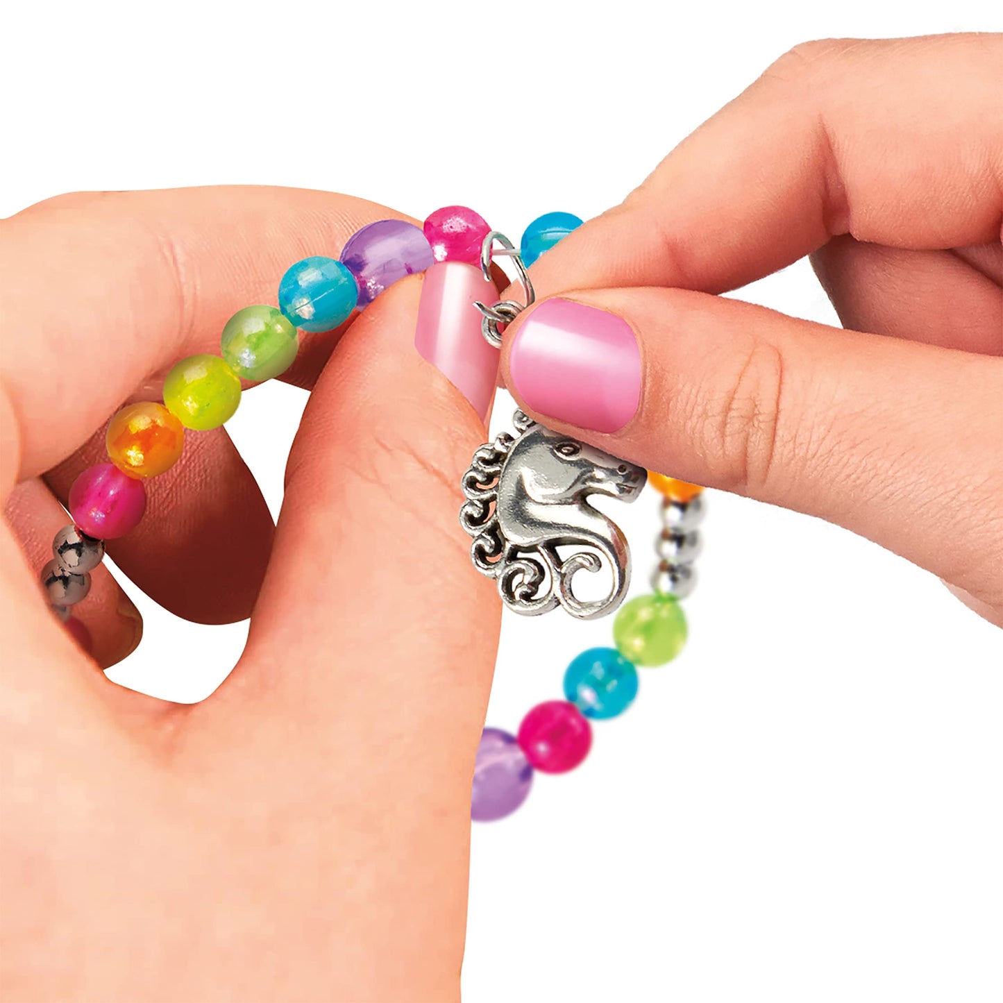 Shimmer ‘n Sparkle Charm & Bead Bracelet Maker by CRA-Z-Art - DIY Beaded Charm Friendship Bracelet Making Kit