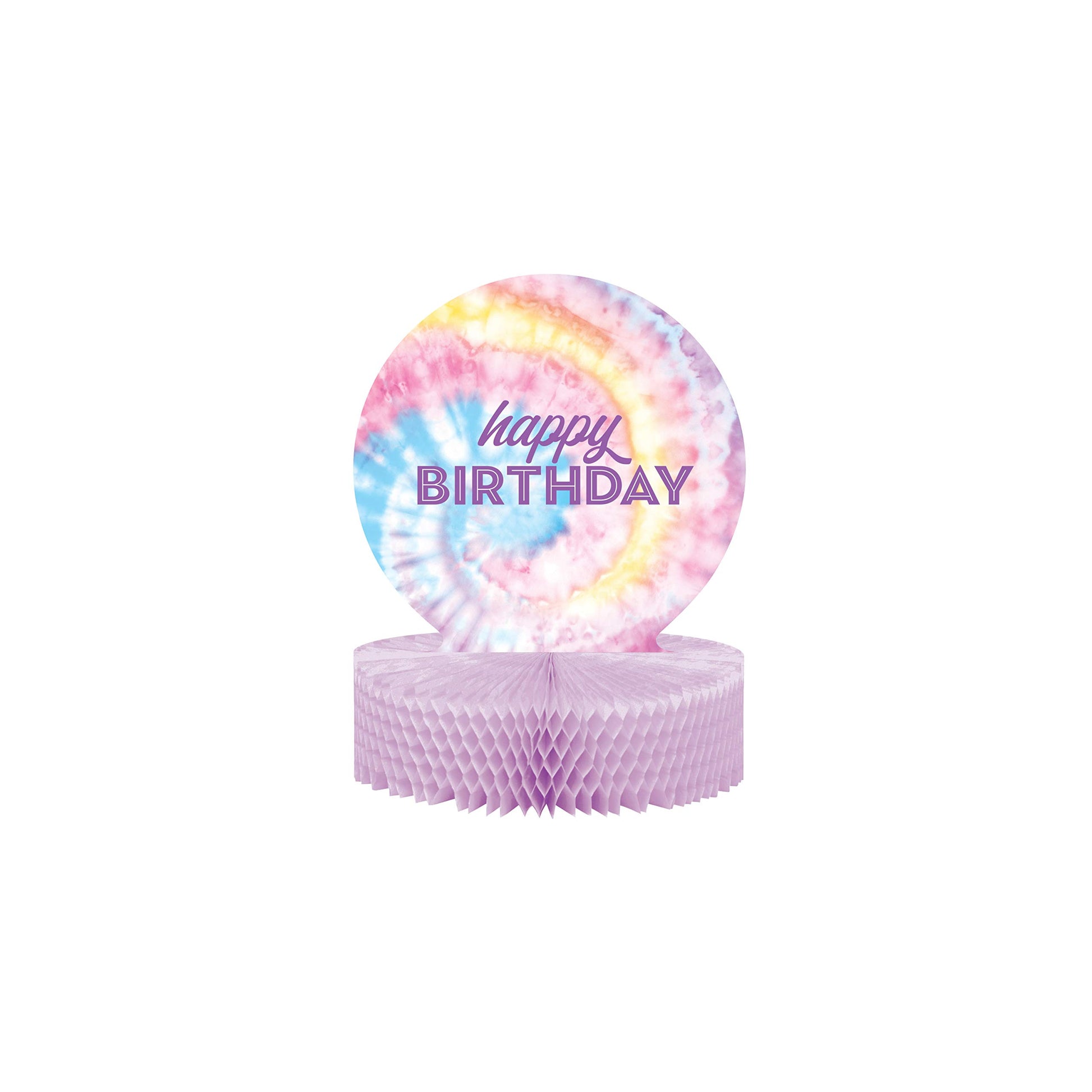 Tie Dye Party Happy Birthday Centerpiece, 1 ct