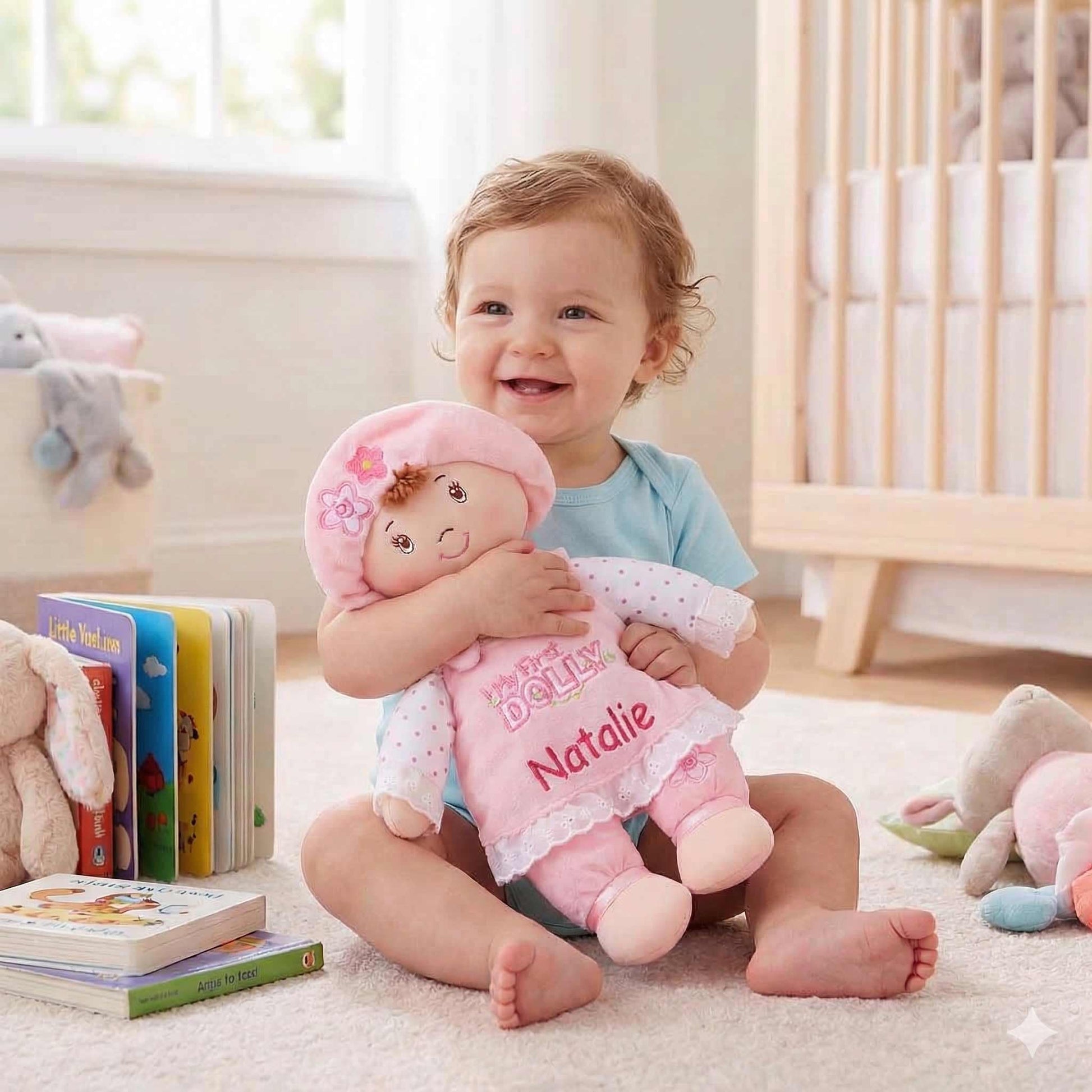 DIBSIES Personalized My First Dolly - 13 inch (Brunette)