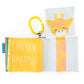 Sassy Peek-a-Boo Activity Book with Attachable Link for On-The-Go Travel, Sensory Play, Black & White, Ages 0+ Months