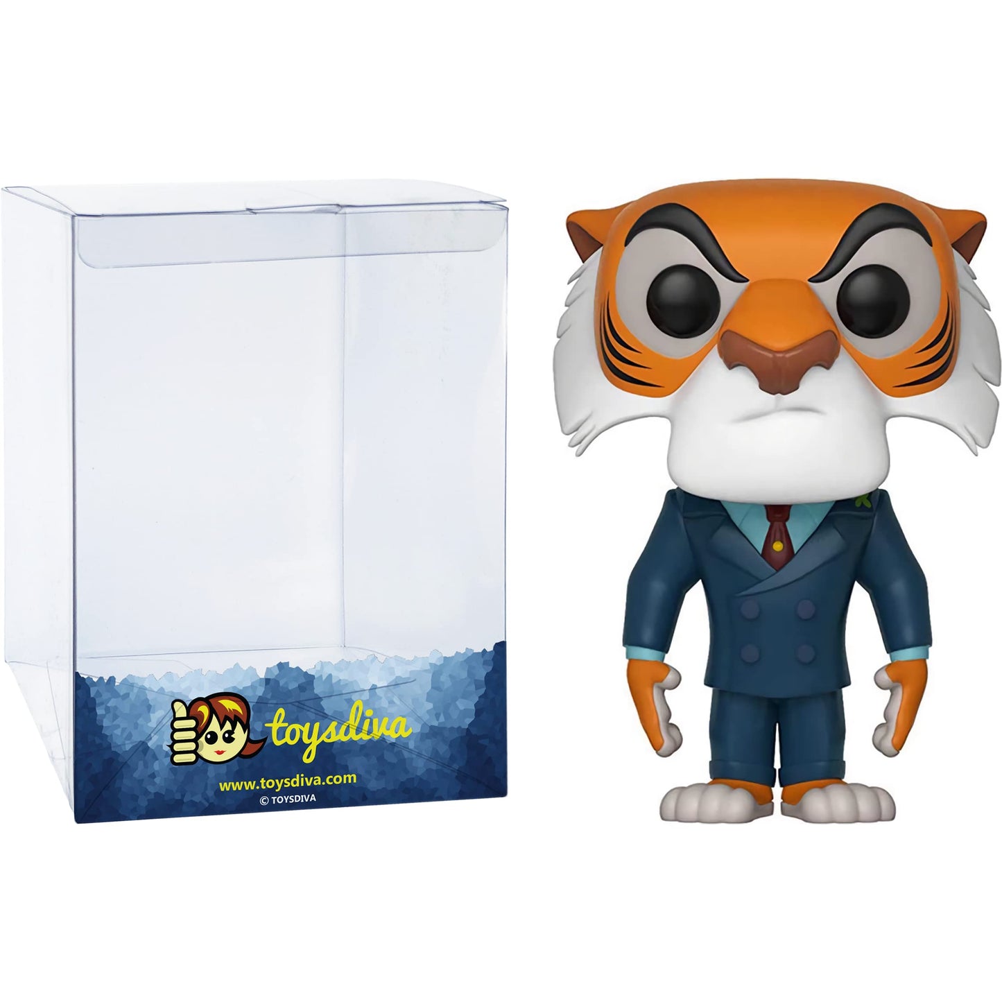 Funko S h e r e Khan (2018 Fall Con Exc): P o p ! Vinyl Figurine Bundle with 1 Compatible 'ToysDiva' Graphic Protector (446-34758 - B)