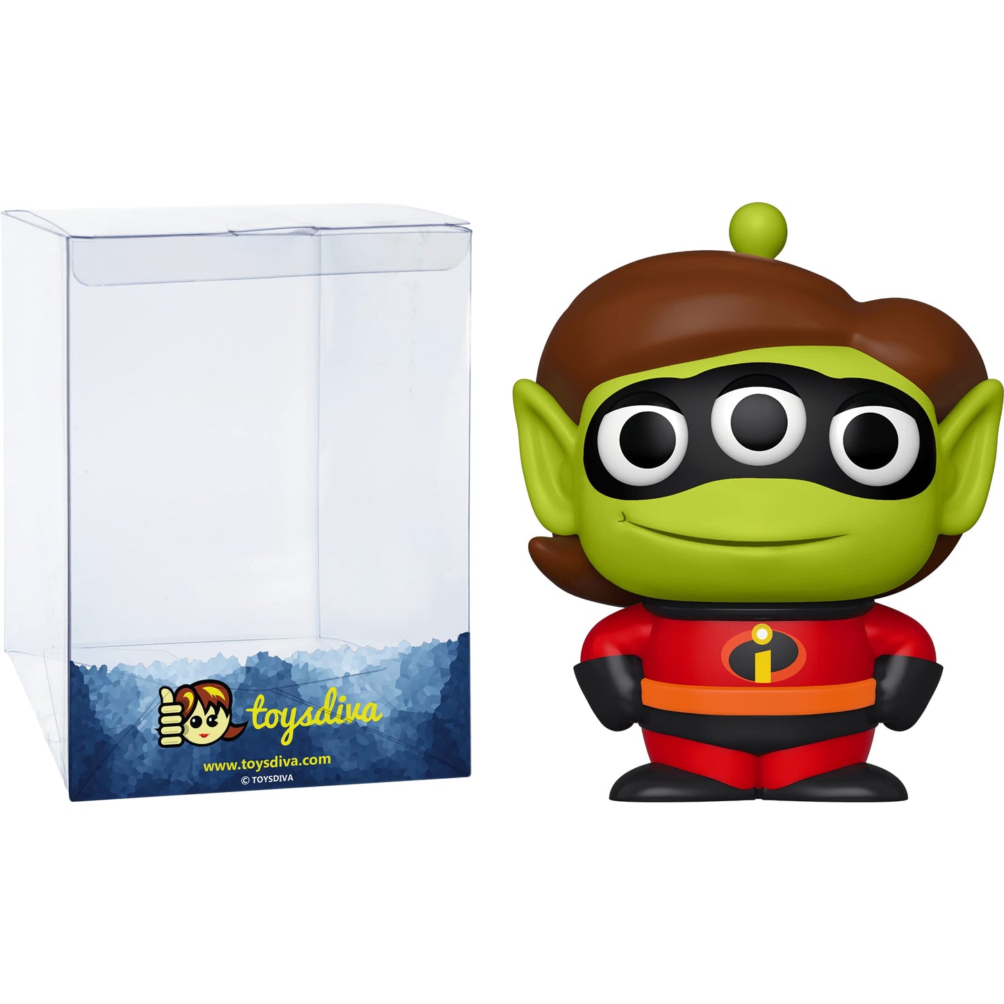 Funko M r s . Incredible: P o p ! Vinyl Figurine Bundle with 1 Compatible 'ToysDiva' Graphic Protector (762-49602 - B)