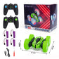 FunsLane 2 Pack Remote Control Car Toys for Kids, RC Stunt Cars with Wheel Lights, 2.4GHz Drift High Speed 4WD Off Road Double Sided 360° Rotating