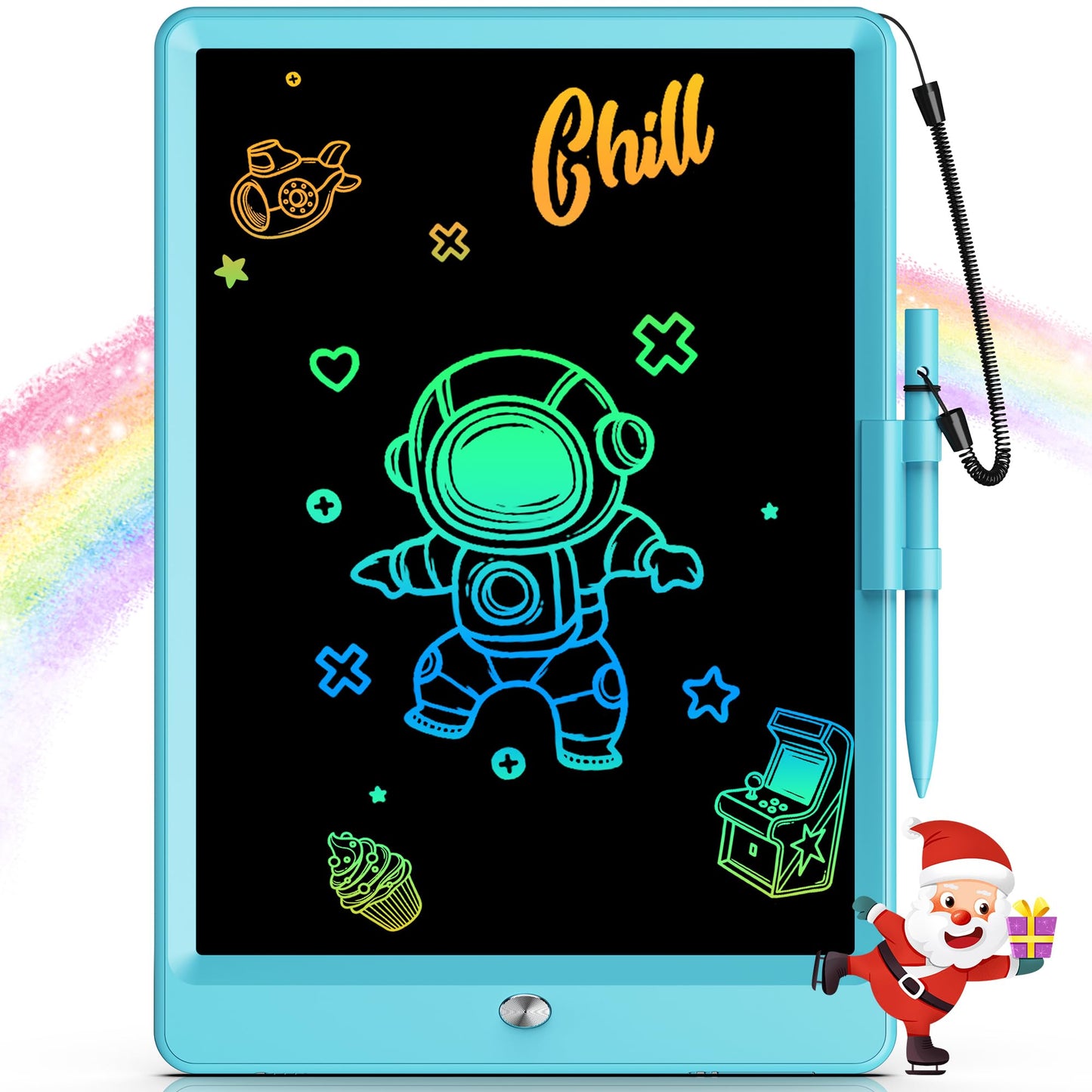 Bravokids Toys for 3-6 Years Old Girls Boys, LCD Writing Tablet 10 Inch Doodle Board, Electronic Drawing Pads, Educational Birthday Gift for 3 4 5 6 7