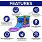 HeroKiddo 26x14 Enchanted Forest Inflatable Bounce House Dual Slide Pool