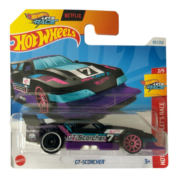 Hot Wheels GT-Scorcher, Blue, Car, Diecast, 1:64 Scale, 3+ Years, Unisex