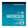 Grumbacher 6" x 6" Cold Press Watercolor Paper Pad, 140 lb. / 300 GSM, Tape-Bound, 30 Sheets/Pad, 1 Each