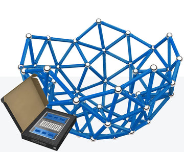 Geomag Masterbox Magnetic Toys for Kids Ages 8+, 248pc Blue Educational STEM Magnets for Kids - Swiss-Made Magnetic Blocks, Tiles and Building Toys