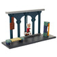 Nintendo Super Mario Lava Castle Deluxe Play Set, Includes: 2.5” Fire Mario Figure & Mechanical Features, Spinning Fireballs Tower, Swinging Pendulum
