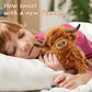 Cute Highland Cows Stuffed Animals,10.5 inches Realistic Cow Plush Toy,Highland Cattle Farm Toy Present for Adults Kids Boys Christmas Halloween Girls
