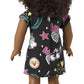 American Girl Truly Me 18-inch Doll #112 with Brown Eyes, Dark-Brown Hair, Deep Skin, Black T-shirt Dress, For Ages 6+