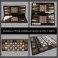 Park&Oz Pearl Premium Turkish Backgammon and Checkers Set 19 Inch Handmade 2 in 1 Wooden Board Game with Glossy Finish Luxury Checkers and Dice Travel