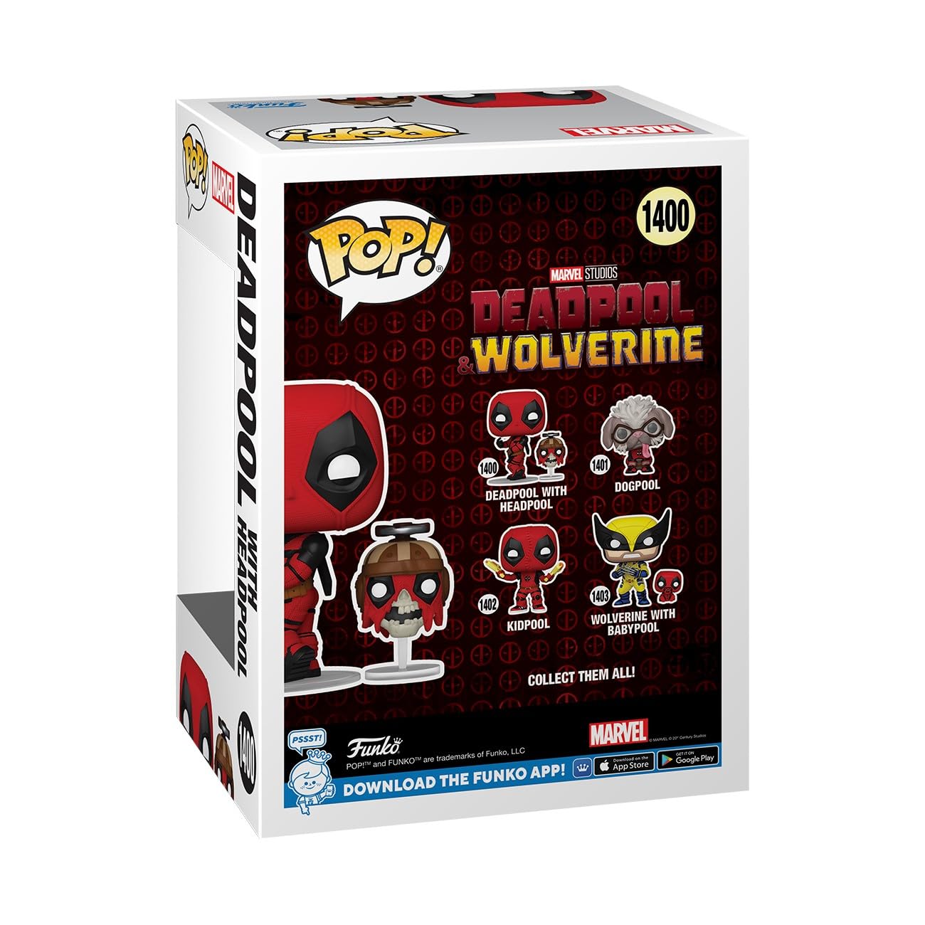 Funko Pop! & Buddy: Deadpool & Wolverine - Deadpool with Headpool - Collectable Vinyl Figure - Gift Idea - Official Merchandise - for Kids & Adults
