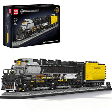 Mould King Big Boy Locomotive - 4844 Steam Locomotive Building Block Set, Legendary Steam Train Display Kit for Gift Giving (3,040 Pieces)