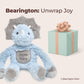 Bearington Lil' Tracer Dinosaur Stuffed Animal - 12" Tooth Fairy Tooth Holder with Soft Plush Fur, Long Arms with Velcro, and Little Pocket - Adorable