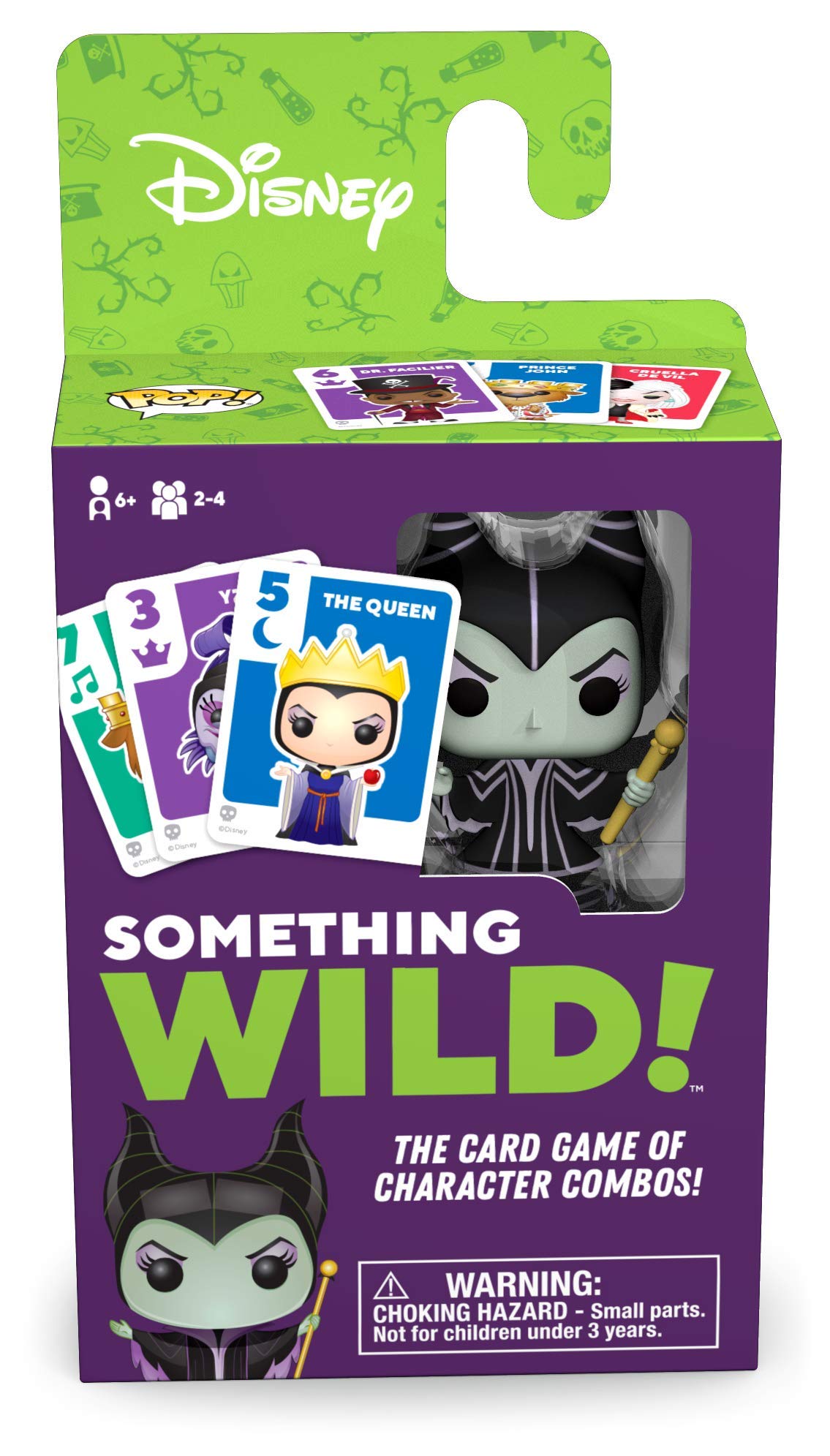 Funko Something Wild! Disney Villains with Maleficent Pocket Pop! Card Game for 2-4 Players Ages 6 and Up