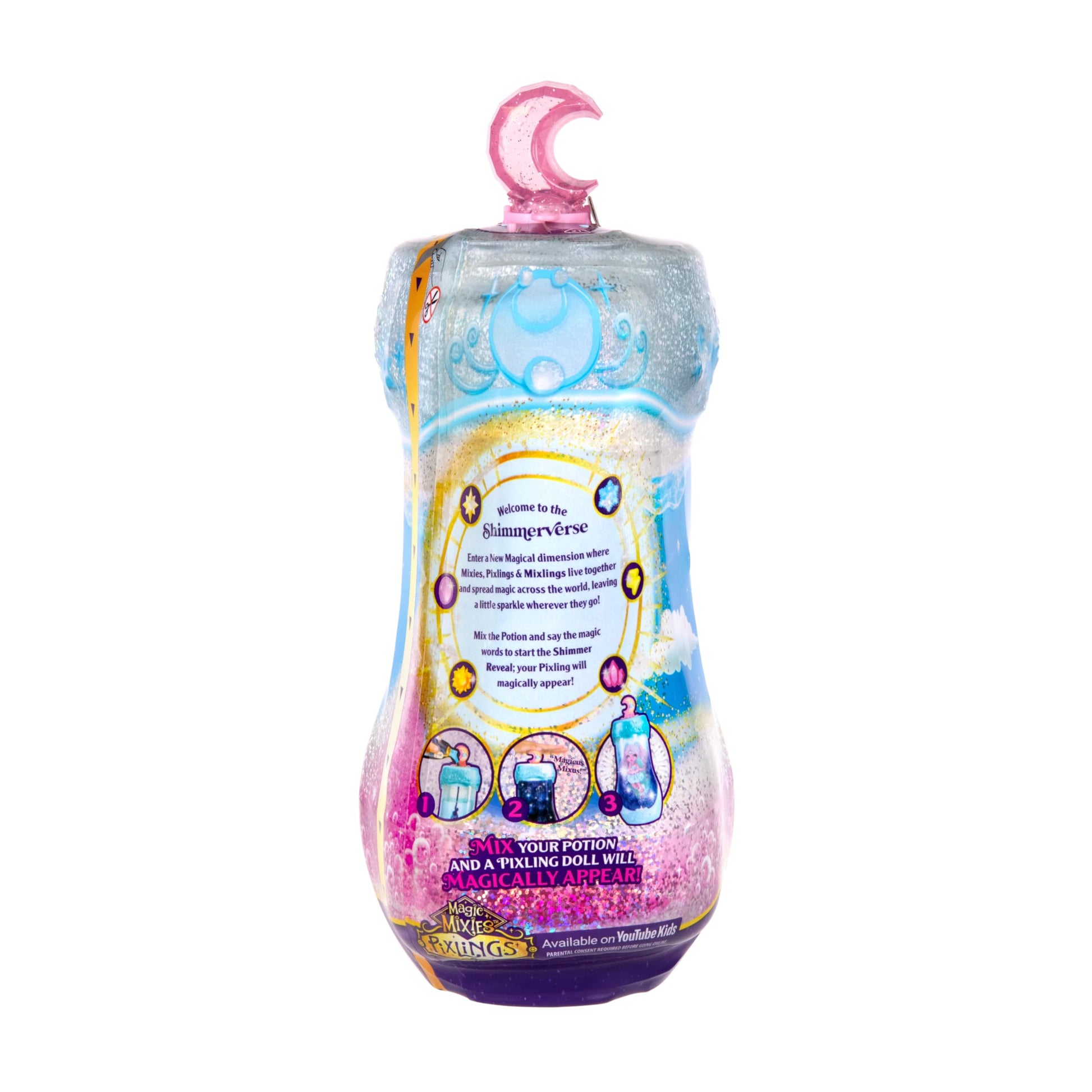 Magic Mixies Pixlings Shimmerverse Series, Create & Mix A Magic Shimmering Potion to Magically Reveal Bearlinda The Polar Bear, This Beautiful 6.5"