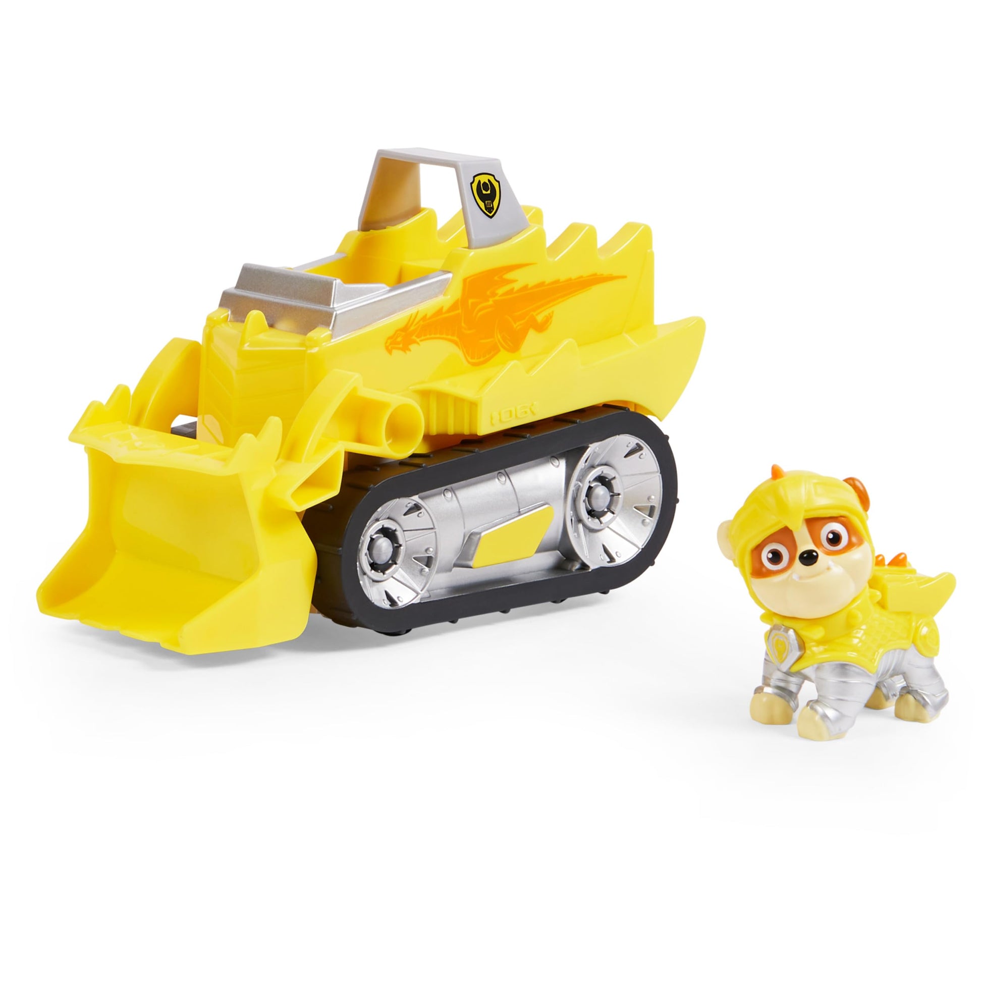 Paw Patrol, Rescue Knights Rubble Transforming Toy Car with Collectible Action Figure, Kids Toys for Ages 3 and up