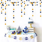 Navy-Blue White-Gold Party-Decorations Streamers Garland - 52Ft Graduation 2026 Glitter Hanging Paper Banner, Men Boy Birthday Nautical Fathers Day
