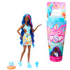 Barbie Pop Reveal Doll & Accessories, Fruit Punch Scent with Blue Hair, 8 Surprises Include Slime, Color Change & Puppy