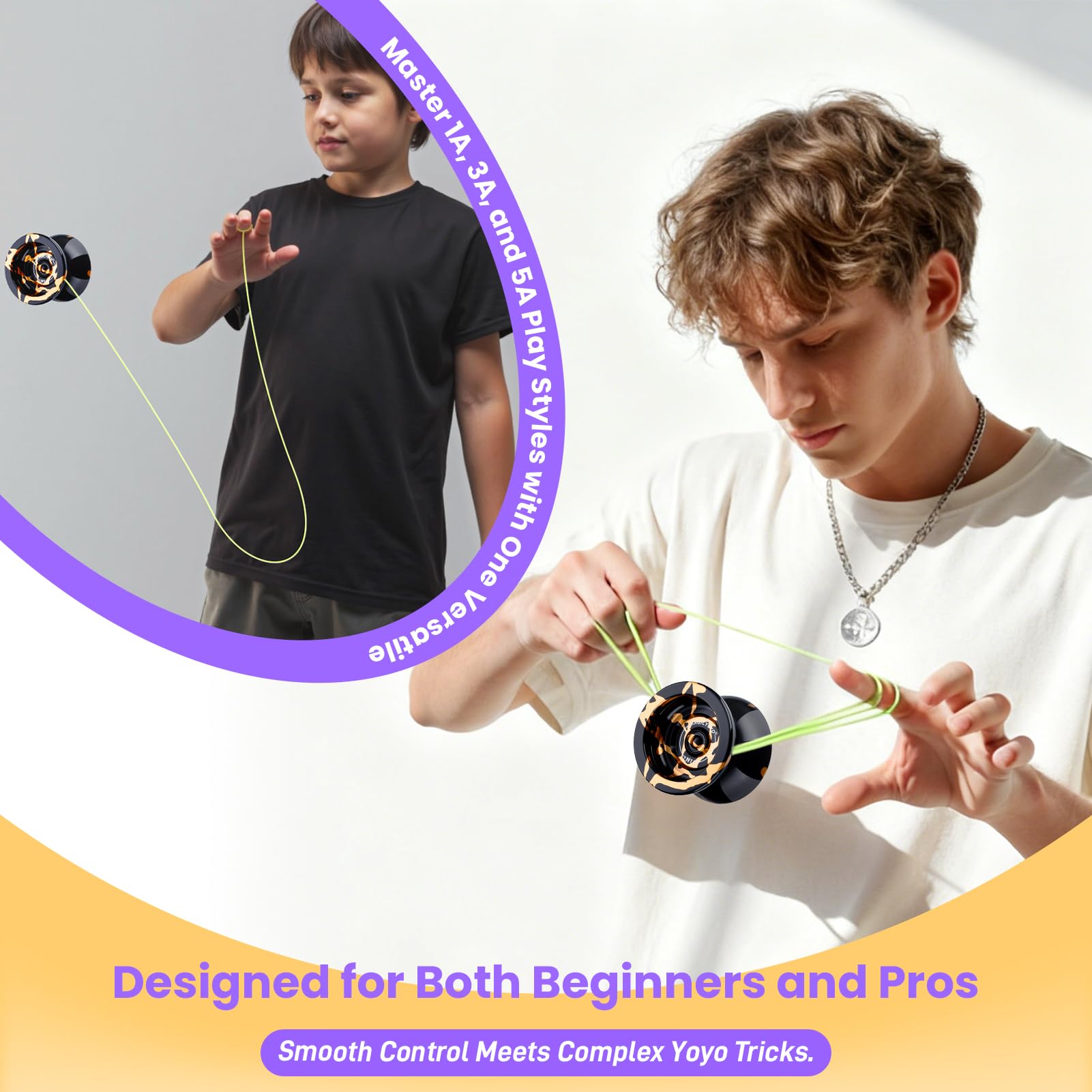 MAGICYOYO N11 Metal Unresponsive Professional Yoyo for Adults & Kids