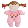 Stephan Baby Soft Plush My First Doll with Fair Complexion and Brown Hair, Pastel Pink