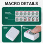 Eccentfit 12 Pieces Mahjong Replacement Tiles Set 8 Jokers & 4 Flowers (1-4 Spring Summer Autumn Winter) Classic White Standard Size (1.2”) Deep