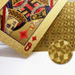 IvyMei 2 Pack Diamond Playing Cards Waterproof Gold Silver Foil Playing Cards Plastic Poker Cards High Flexible (Silver+Gold Diamond)