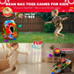 Swooc Games® - Dino Frenzy | 2-in-1 Corn Hole Games for Kids | 5-Second Setup | Dinosaur Bean Bag Toss Game for Kids | Kid Cornhole Game Set | Toddler